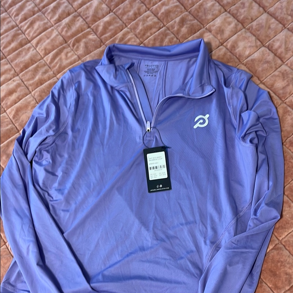 Peloton Lavender Quarter-Zip Top
